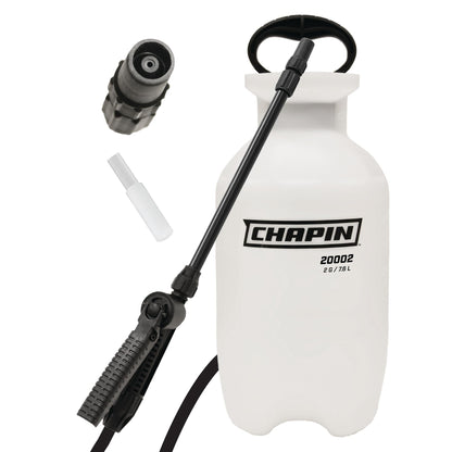 Chapin 20000 Made in USA 1 -Gallon Lawn and Garden Pump Pressured Sprayer, for Spraying Plants, Garden Watering, Weeds and Pests, Polypropylene, Translucent White