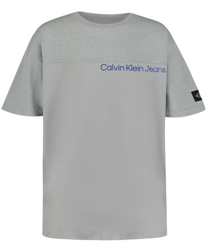 Calvin Klein Boys' Short Sleeve Fashion Graphic Crew Neck T-Shirt, Comfortable, Relaxed Fit