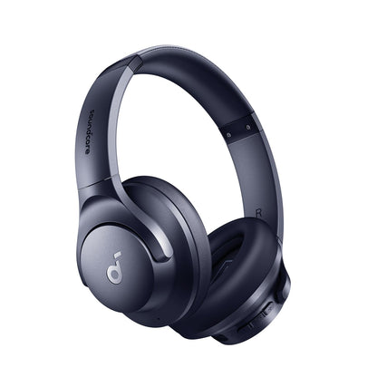 Soundcore by Anker Q20i Hybrid Active Noise Cancelling Headphones, Wireless Over-Ear Bluetooth, 40H Long ANC Playtime, Hi-Res Audio, Big Bass, Customize via an App, Transparency Mode (Pink)