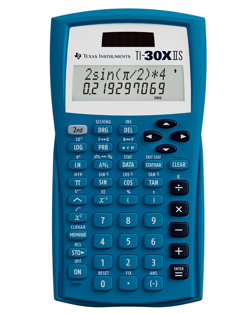 Texas Instruments TI-30XIIS Scientific Calculator, White