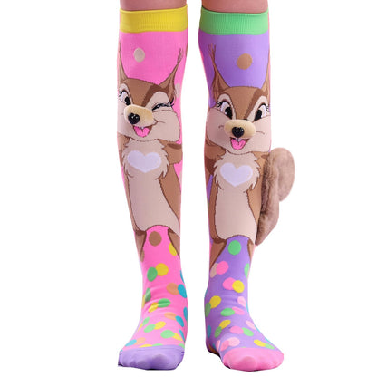Crazy socks for kids Cute girl socks girls wacky Funky Stretch Mid to High Novelty Socks