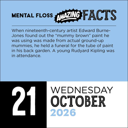 Amazing Facts from Mental Floss 2026 Day-to-Day Calendar: Fascinating Trivia from the Amazing Fact Generator™