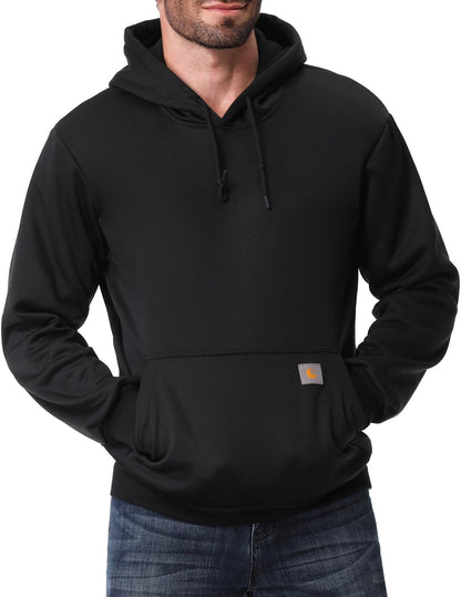 Men's Relaxed Fit Fleece-Lined Pullover Hooded Sweatshirt Comfortable and Soft