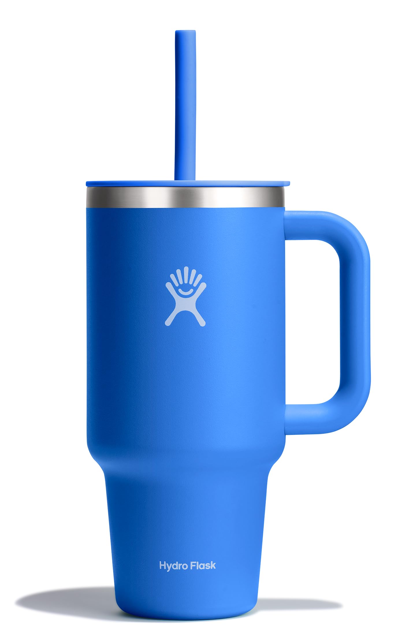 Hydro Flask 32 Oz Travel Tumbler with Handle, Lid and Straw - Insulated Stainless Steel in Holiday Punch