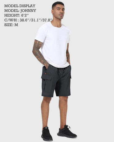 Men's Cargo Shorts Quick Dry Lightweight Stretch Hiking Shorts for Men with 5 Pockets No Lining