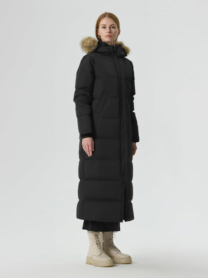 Fitouch Women's Waukee Long Down Coat Parka Jacket | 750+ Fill Power | Full-Length