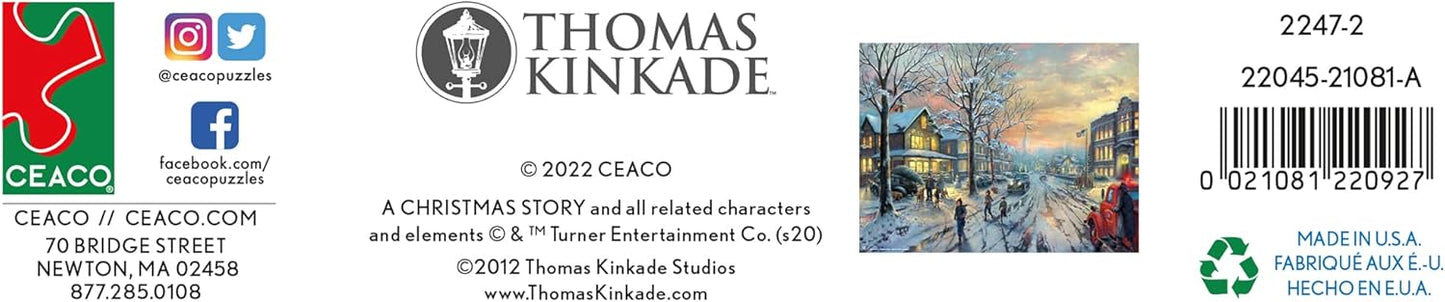 Ceaco - Thomas Kinkade - Holiday Movies - A Christmas Story - 300 Piece Jigsaw Puzzle