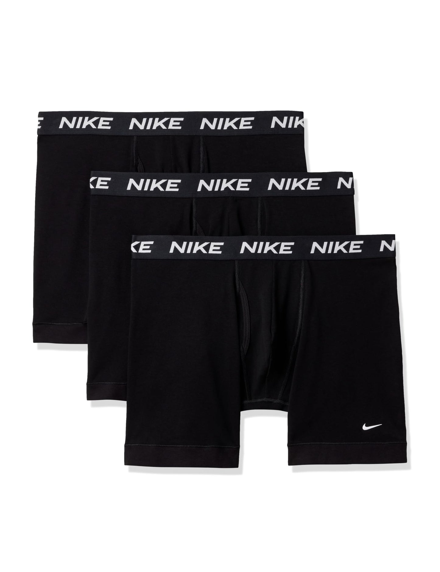 Nike Men's All Day Cotton Stretch Boxer Brief W/Fly Underwear (3-Pack)