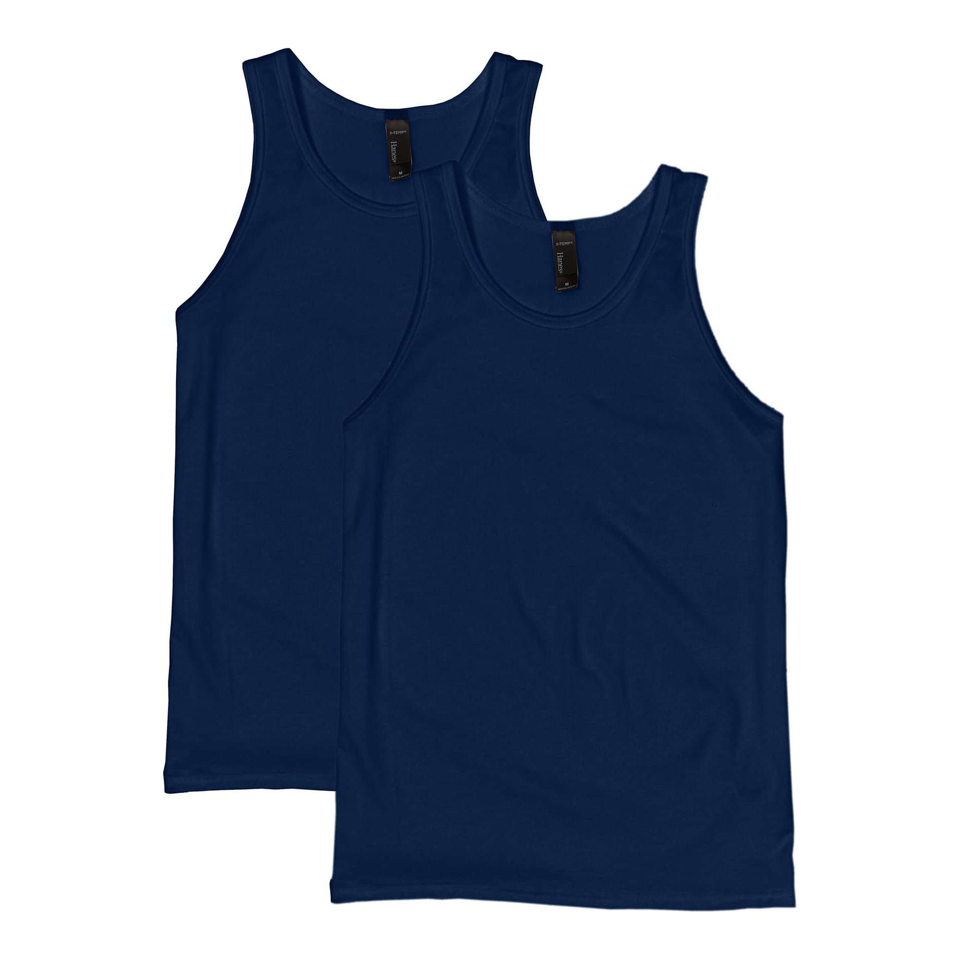 Hanes Men’s Performance Tank, X-Temp Moisture-Wicking Tank Top, Solid Colors, 2-Pack