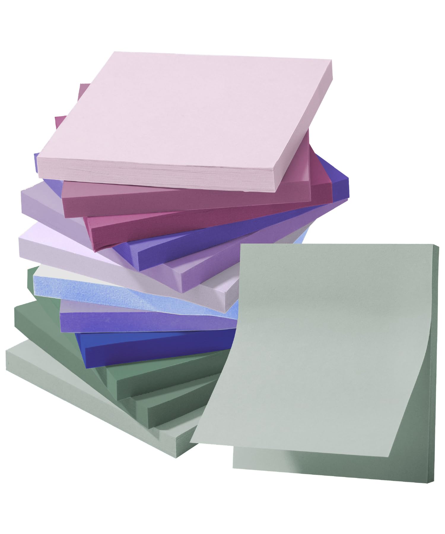 Mr. Pen- Bulk Sticky Notes, Morandi Colors Self-Stick Aesthetic, Colorful, 3”x3”, 12 Pads, Back to School Supplies
