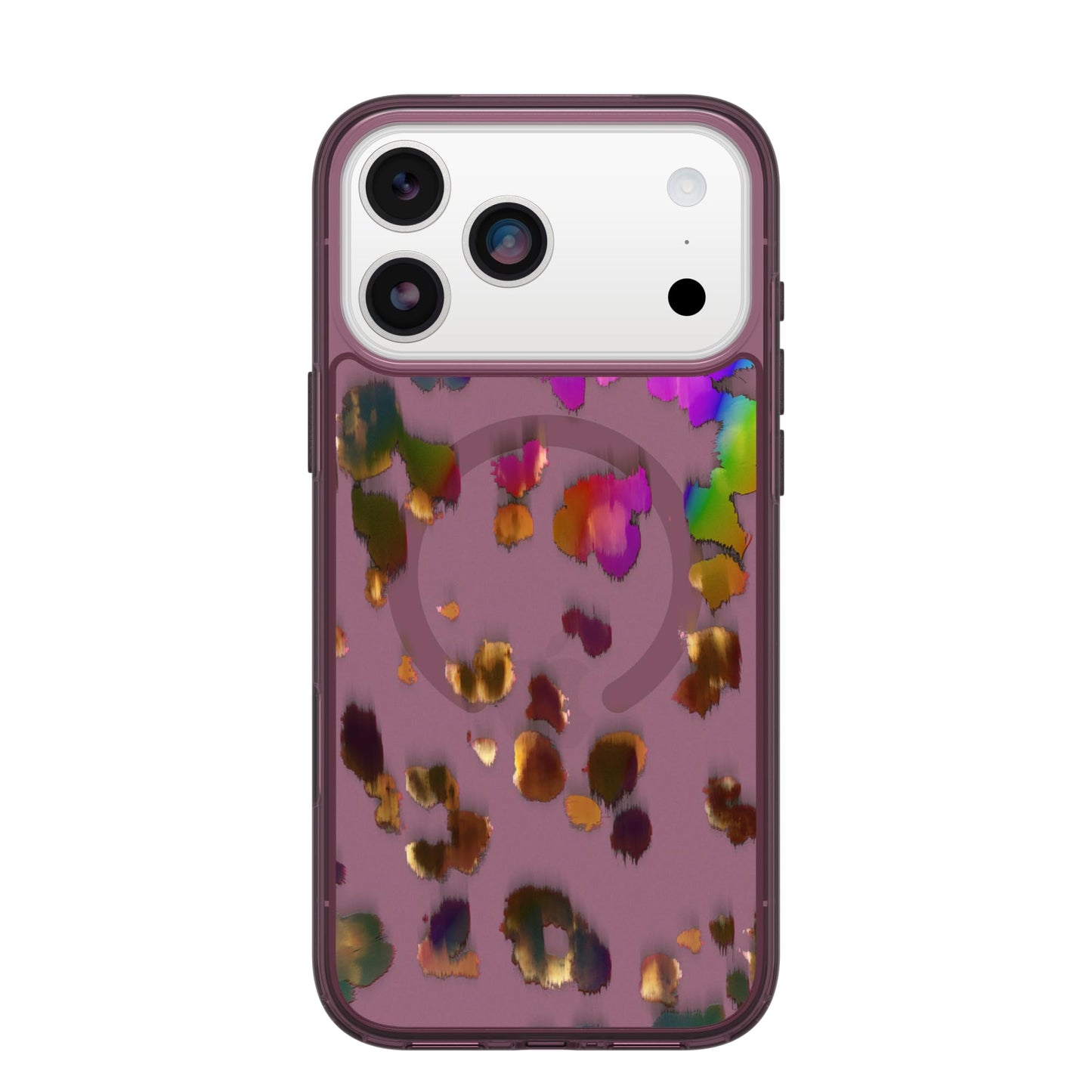 OtterBox iPhone 17 Symmetry Series Clear Case - Golden Bloom - Green