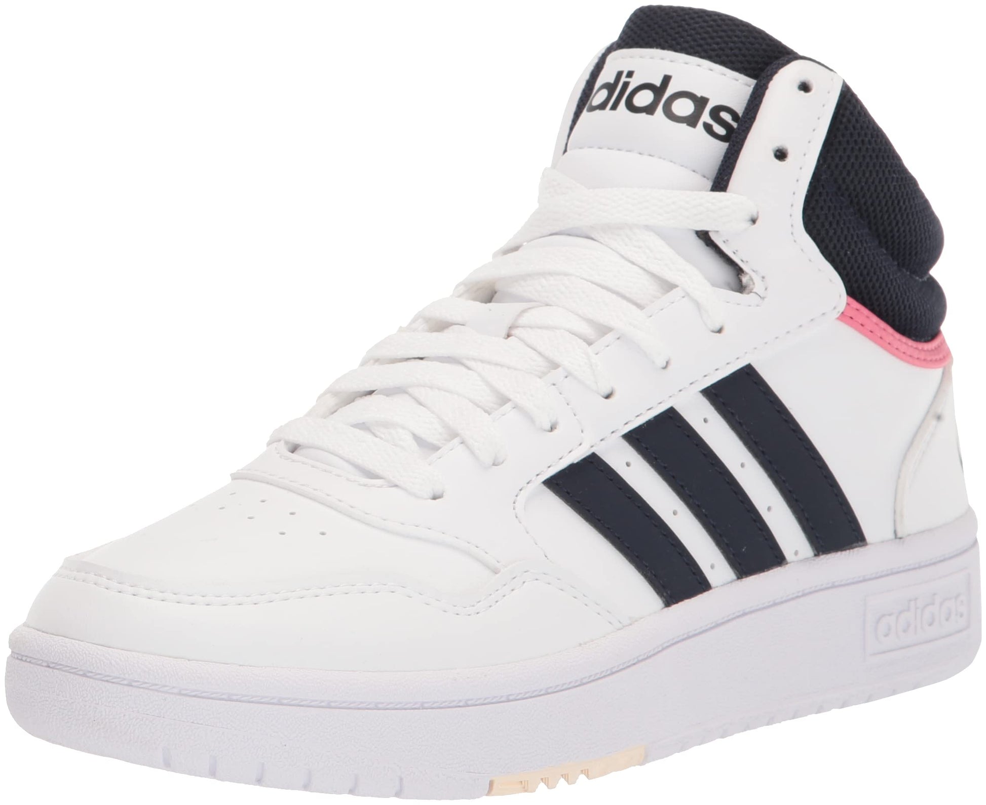 adidas Womens Hoops 3.0 High Sneakers Shoes Casual - White