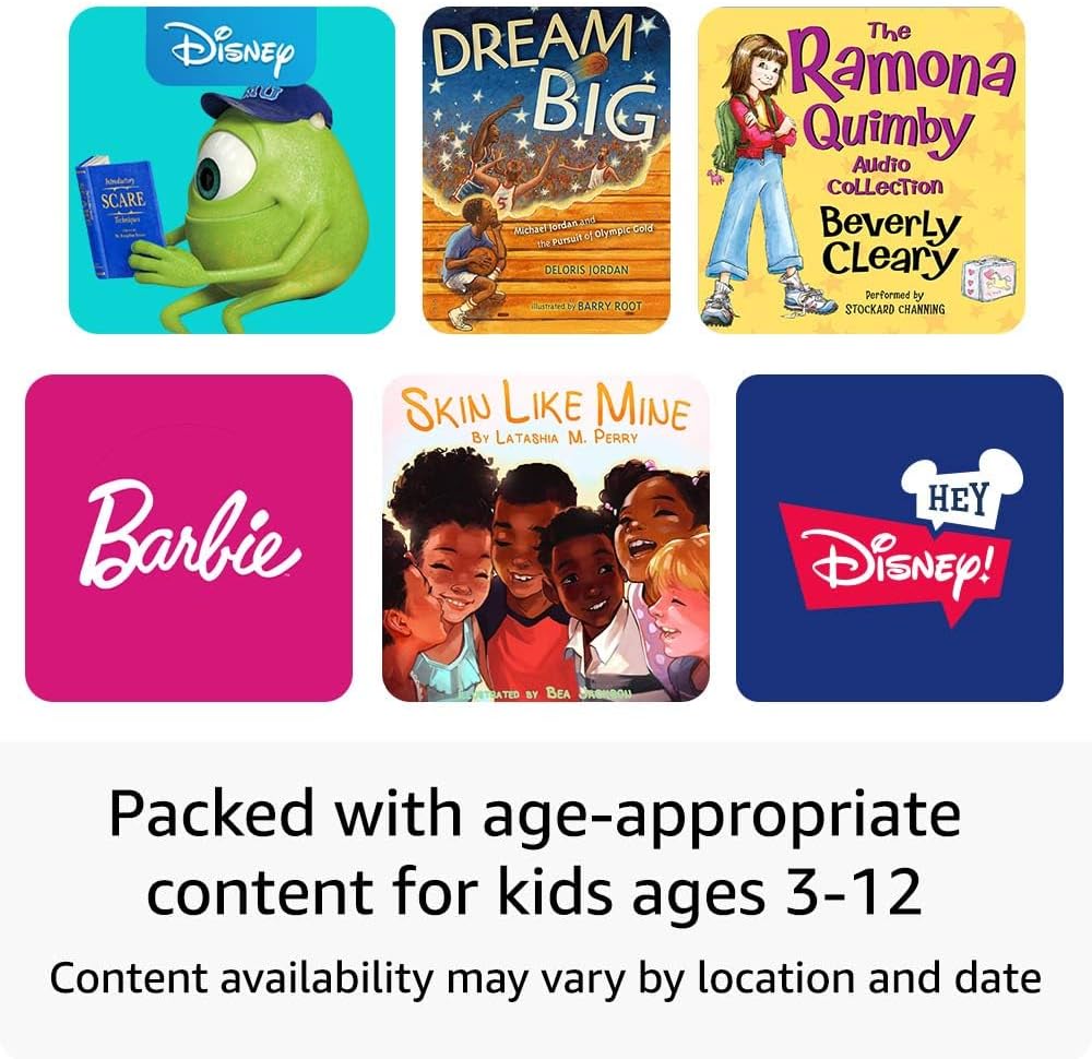 Amazon Echo Pop Kids (newest model), Designed for kids, with parental controls, Includes 6 months of Amazon Kids+, Disney Princess