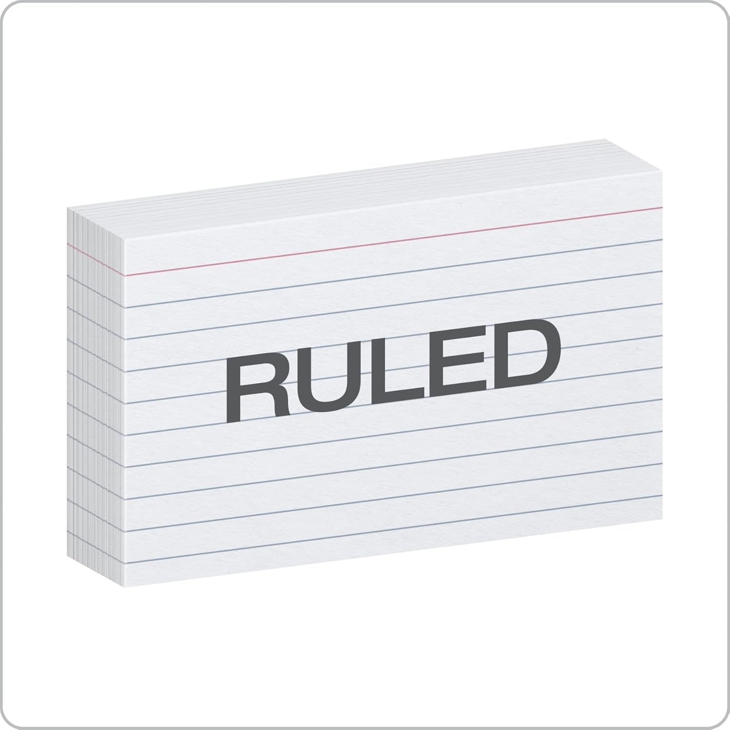 Oxford Index Cards, 3 x 5 Inches, White, Lined on Front, Blank on Back, Flashcards for School and Studying, Recipe Note Cards, 500 Count (5 Packs of 100) (40176)