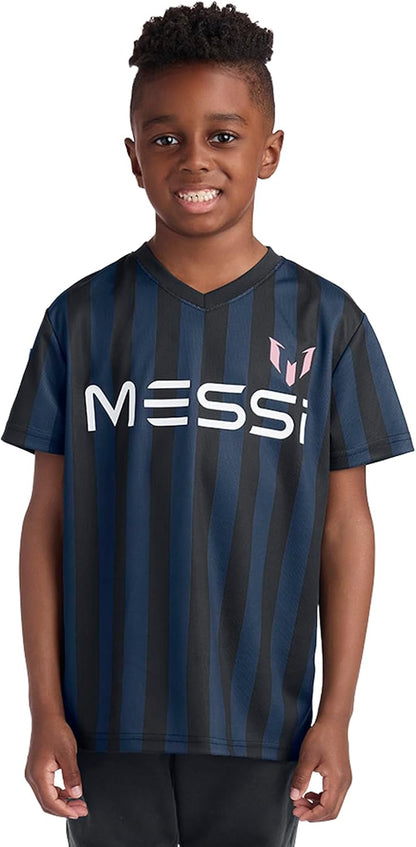 Boys' Lifestyle Short Sleeve Top, Loose-fit Shirt with Logo, Comfortable