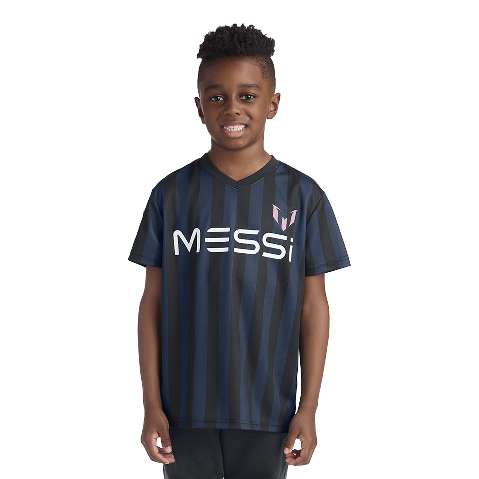 Boys' Lifestyle Short Sleeve Top, Loose-fit Shirt with Logo, Comfortable