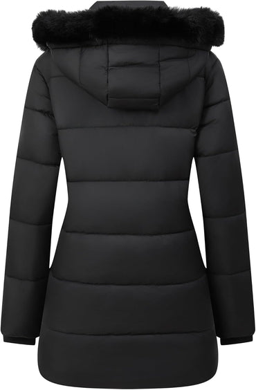 GOLDLADIES Women's Winter Coat Long Waterproof Parka - Warm Snow Jacket for Women,Windproof Winter Jacket for Cold Weather