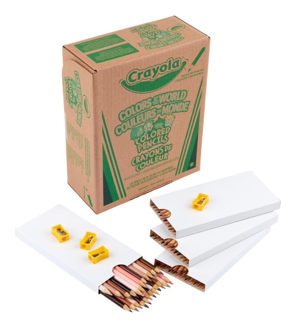 Crayola Colored Pencil Classpack (462ct), Bulk Colored Pencils, 14 Assorted Colors, School Supplies for Teachers, Ages 3+