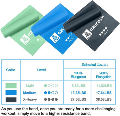 Resistance Bands,Professional Long Non-Latex Elastic Stretch Bands,Exercise Bands for Physical Therapy, Yoga, Pilates, Rehab, at-Home or The Gym Workouts, Strength Training