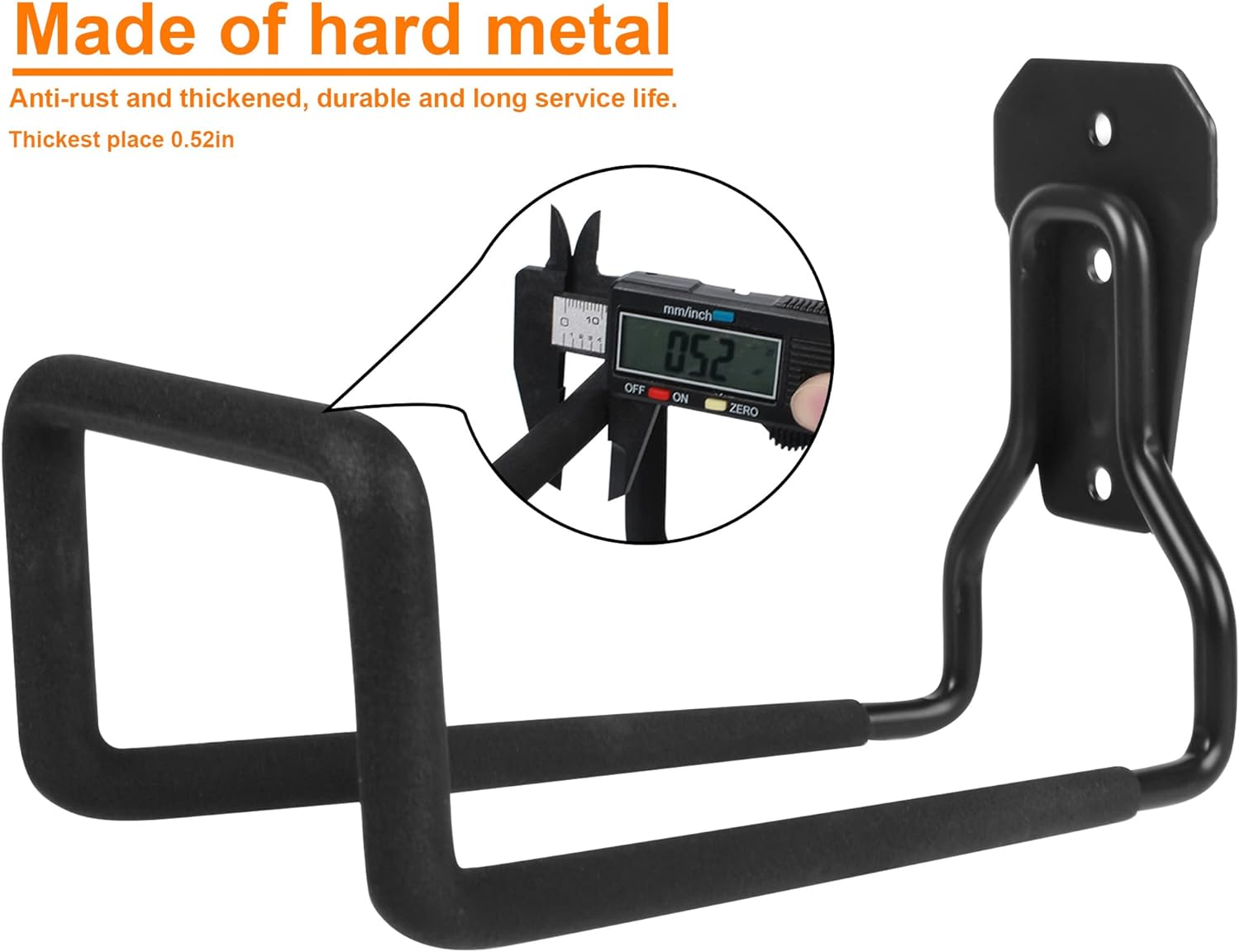Metal Garden Hose Holder - Heavy Duty Hose Hanger Wall Mounted Water Hose Holder for Outside Yard, Sturdy Hose Reel Hose Hooks for Water Hose