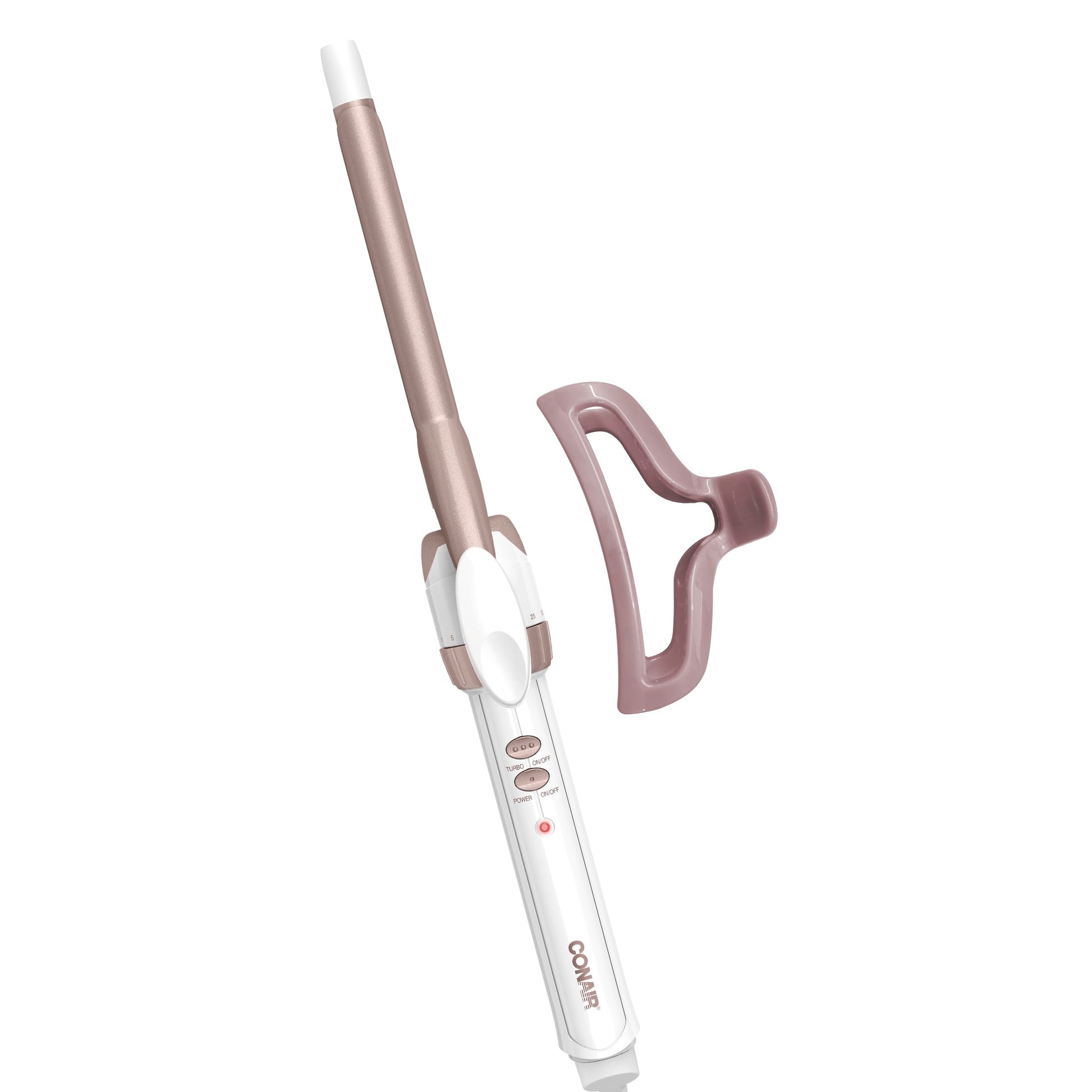 Conair Double Ceramic 1 1/4-Inch Curling Iron, 1 ¼ inch barrel produces loose curls – for use on medium and long hair