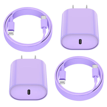 Essri i Phone Charger Fast Charging 10 FT, 3-Pack 20W PD USB C Charger Block with iPhone 14 13 Charging Cable 10 Foot, Compatible with iPhone 14 Pro/13Pro Max/12/11Pro/Mini - White