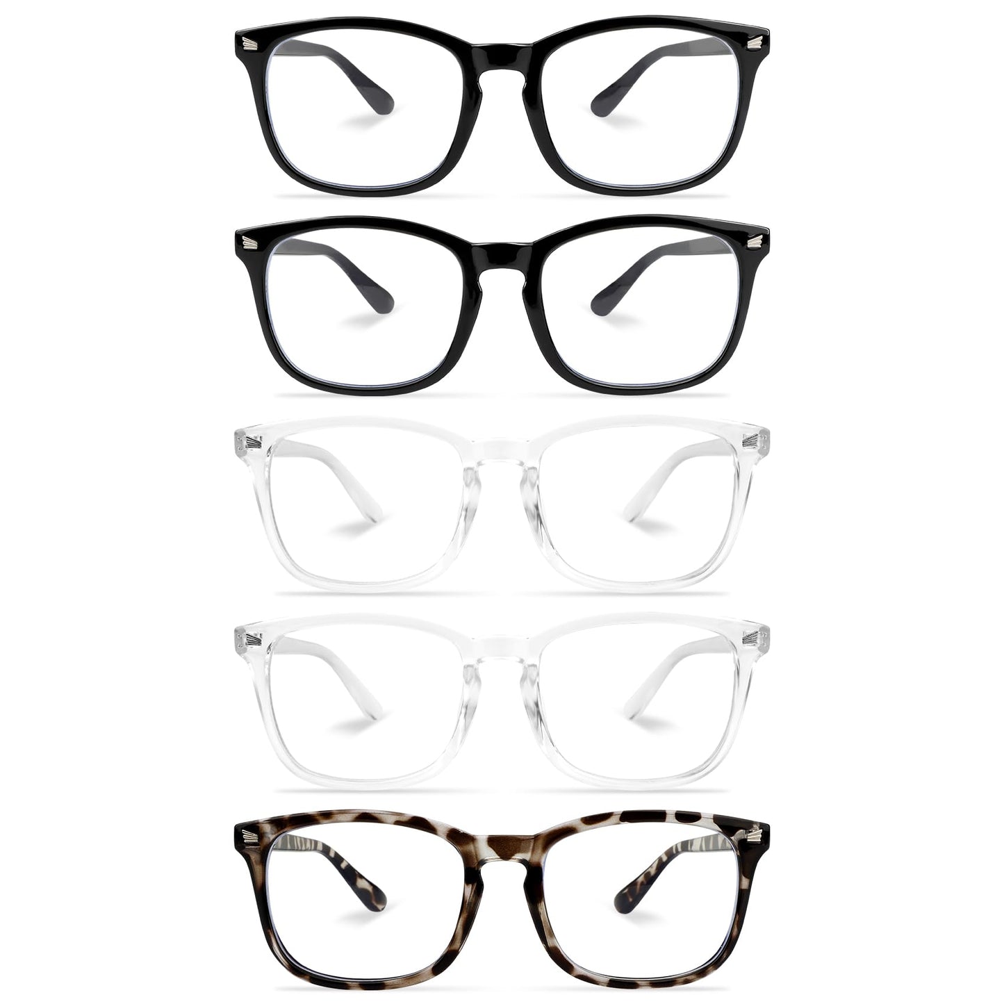 NZKNP Blue Light Glasses for Woman Men,Blue Light Blocking Glasses,Clear Glasses