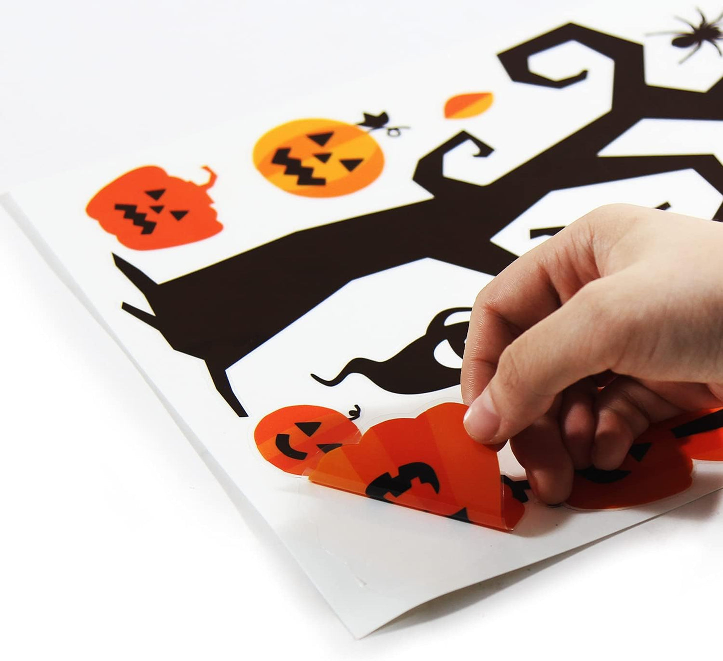 CCINEE Halloween Window Stickers - 10 Sheets Window Clings Decals for Party Decoration, Indoor & Outdoor Home Decor