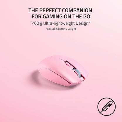 Razer Orochi V2 Mobile Wireless Gaming Mouse: Ultra Lightweight - 2 Wireless Modes - Up to 950 Hr Battery Life - Mechanical Mouse Switches - 5G Advanced 18K DPI Optical Sensor - Quartz Pink
