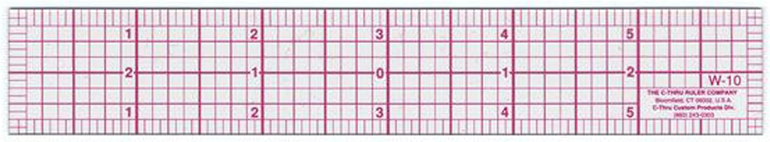 Westcott W-10 6-Inch 8ths Graph Ruler, Transparent, 1 x 6 in