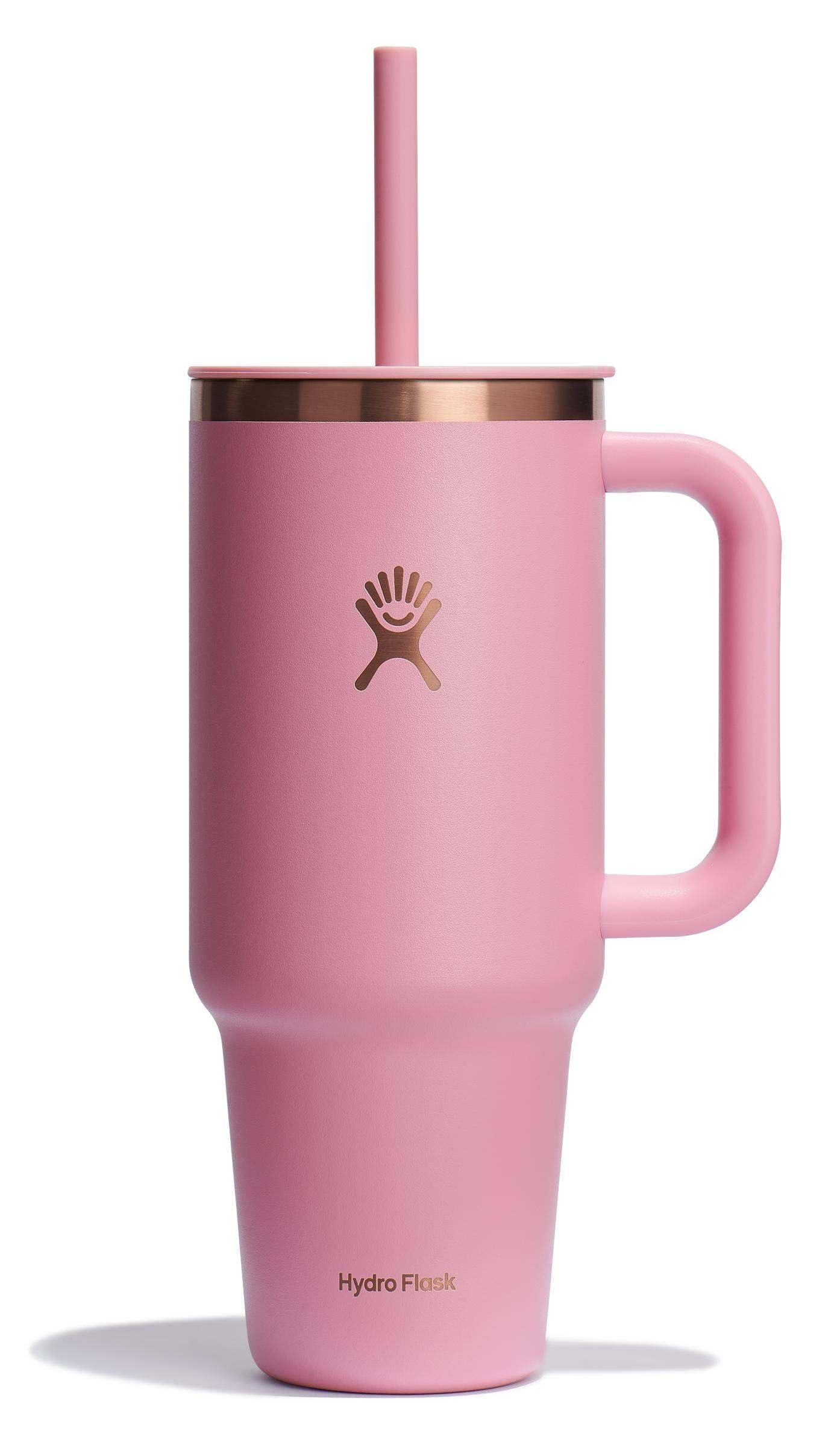 Hydro Flask 32 Oz Travel Tumbler with Handle, Lid and Straw - Insulated Stainless Steel in Holiday Punch