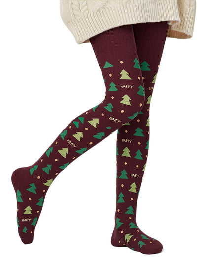 Century Star Girls Christmas Tights - Ultra Soft & Warm Leggings, Toddler Stockings, Party Outfit