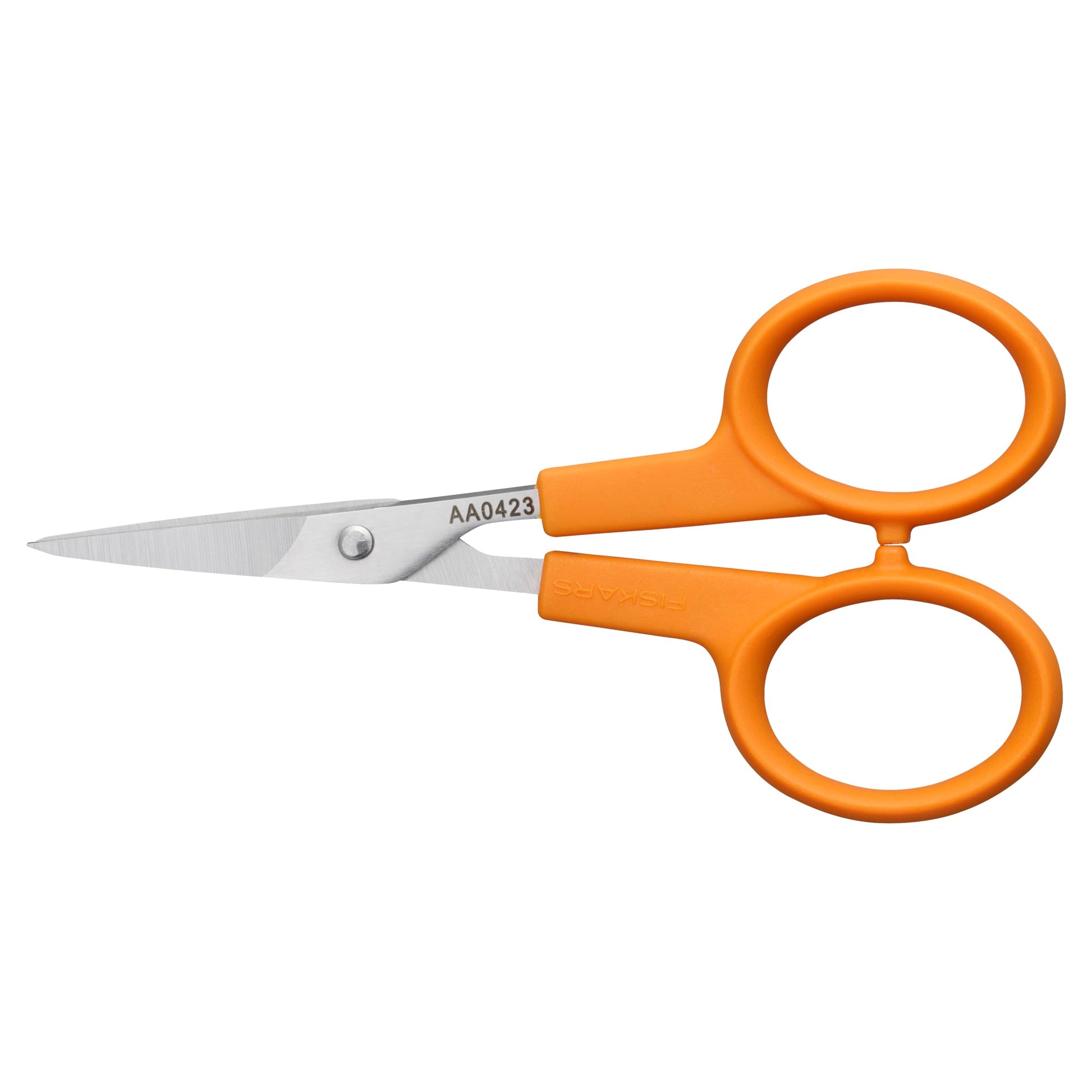 Fiskars 98087097J Curved Craft Scissors, 4 Inch, steel and orange