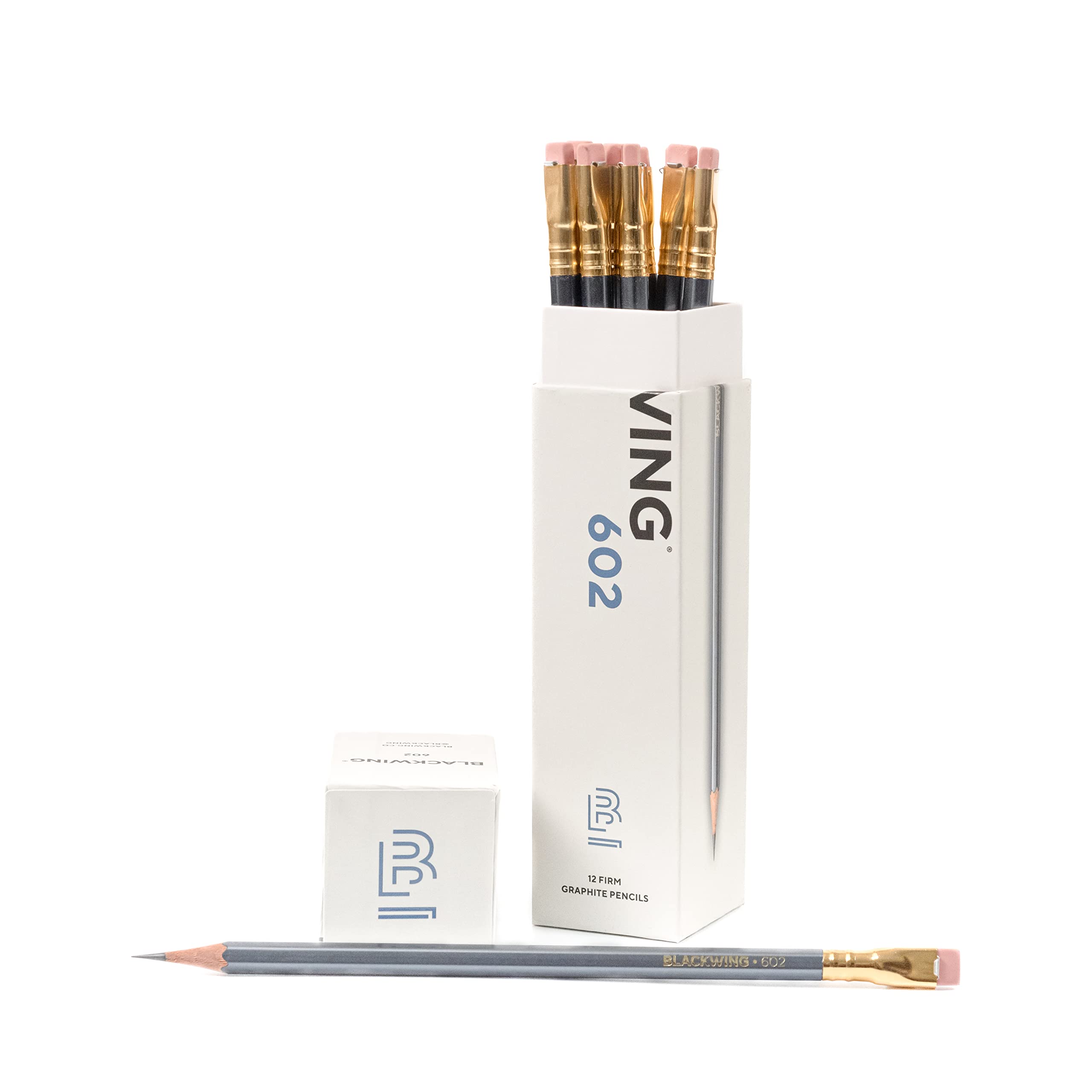 Blackwing Natural Pencils - 12 Count, Nautral Wood Design, Premium Japanese Graphite, Long lasting Extra-Firm Lead