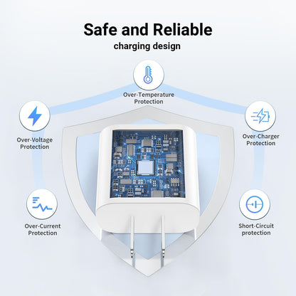 Essri i Phone Charger Fast Charging 10 FT, 3-Pack 20W PD USB C Charger Block with iPhone 14 13 Charging Cable 10 Foot, Compatible with iPhone 14 Pro/13Pro Max/12/11Pro/Mini - White