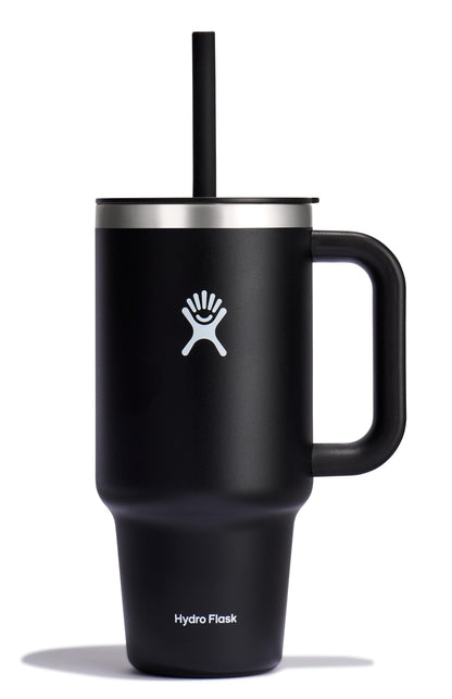 Hydro Flask 32 Oz Travel Tumbler with Handle, Lid and Straw - Insulated Stainless Steel in Holiday Punch