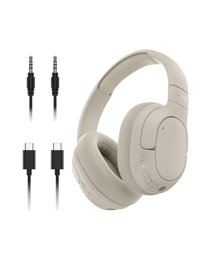 Belkin SoundForm Isolate Bluetooth Over-Ear Headphones - Hybrid Active Noise Cancelling Headphones - Wireless w/ 60H Playtime, Fast Charging & CloudCushion Ear Cups for Travel, Home, or Office - Black