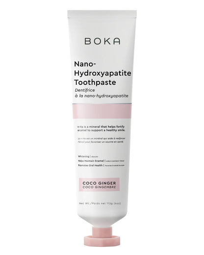 Boka Fluoride Free Toothpaste Nano Hydroxyapatite, Helps Remineralize, Appropriate for Sensitive Teeth, Whitening - for Adult, Kids Oral Care - Ela Mint Flavor, 4 Fl Oz 1Pk US Manufactured