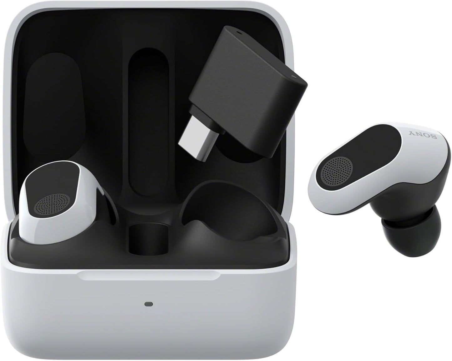 Sony INZONE Buds Wireless Gaming Earbuds, Perfect for PlayStation® 5, for PC/PS5/Switch/Mobile, 48Hr Battery with Case, Noise Canceling, 360 Spatial Sound, 2.4GHz USB-C Dongle, WF-G700N White