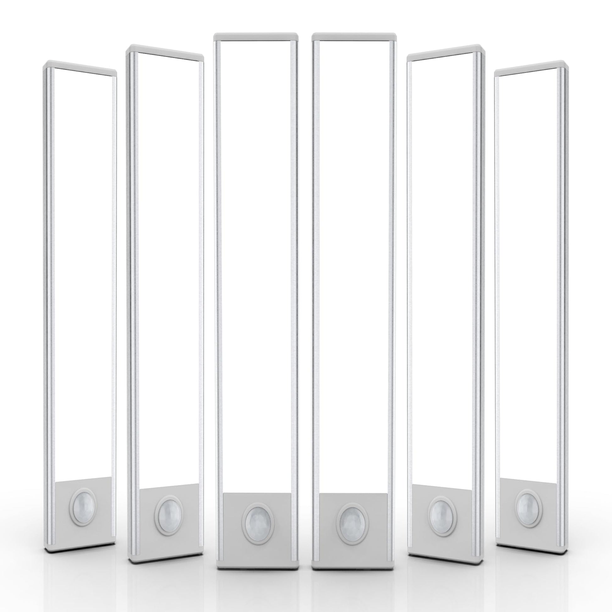 6 Pack Under Cabinet Lights Wireless, 32 LED Motion Sensor Light Indoor Rechargeable Magnetic Closet Lights Battery Operated, Under Counter Lights for Kitchen, Wardrobe, Hallway, Stairs
