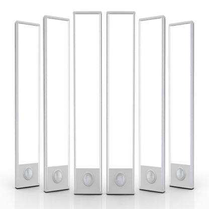 6 Pack Under Cabinet Lights Wireless, 32 LED Motion Sensor Light Indoor Rechargeable Magnetic Closet Lights Battery Operated, Under Counter Lights for Kitchen, Wardrobe, Hallway, Stairs