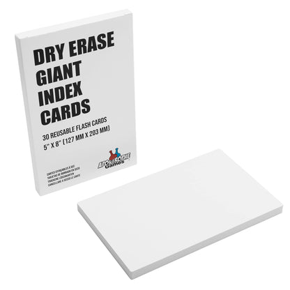 Dry Erase Index Cards – 45pcs Laminated 3x5" Cards Blank w/Box – Reusable Dry Erase Note Cards for School, Work, Housework, To Do Lists – Practical Index Card Sheets – 3 x 5-inch