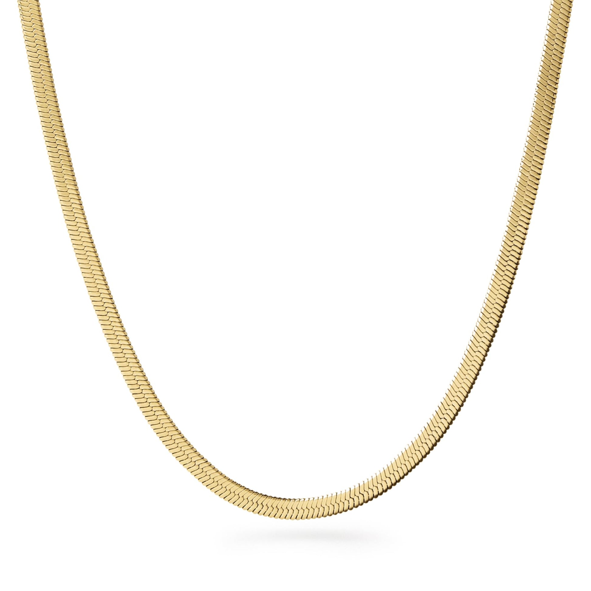 Ana Luisa Jewelry Gold Plated Chain Necklaces for Women - Assorted 14K Gold Plated Styles, Hypoallergenic Jewelry - Dainty Layering Trendy Styles with Herringbone & Paperclip Designs - Gifts for Women