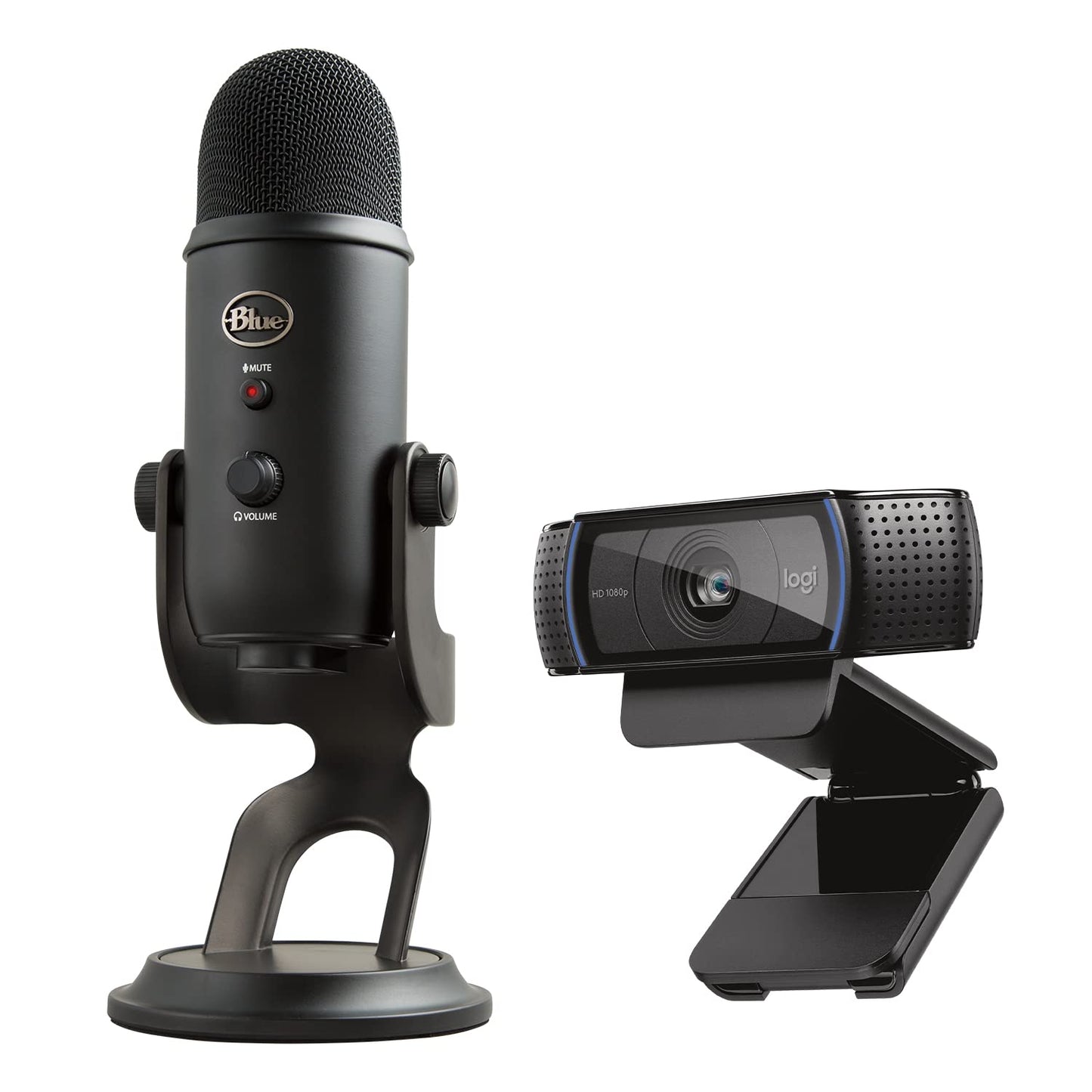 Logitech C920x HD Pro Webcam, Full HD 1080p/30fps Video, Clear Audio, HD Light Correction, PC Camera Webcam, Works with Skype, Zoom, Facetime, PC, Laptop, Mac, Tablet - Black
