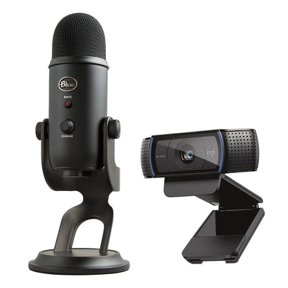 Logitech C920x HD Pro Webcam, Full HD 1080p/30fps Video, Clear Audio, HD Light Correction, PC Camera Webcam, Works with Skype, Zoom, Facetime, PC, Laptop, Mac, Tablet - Black