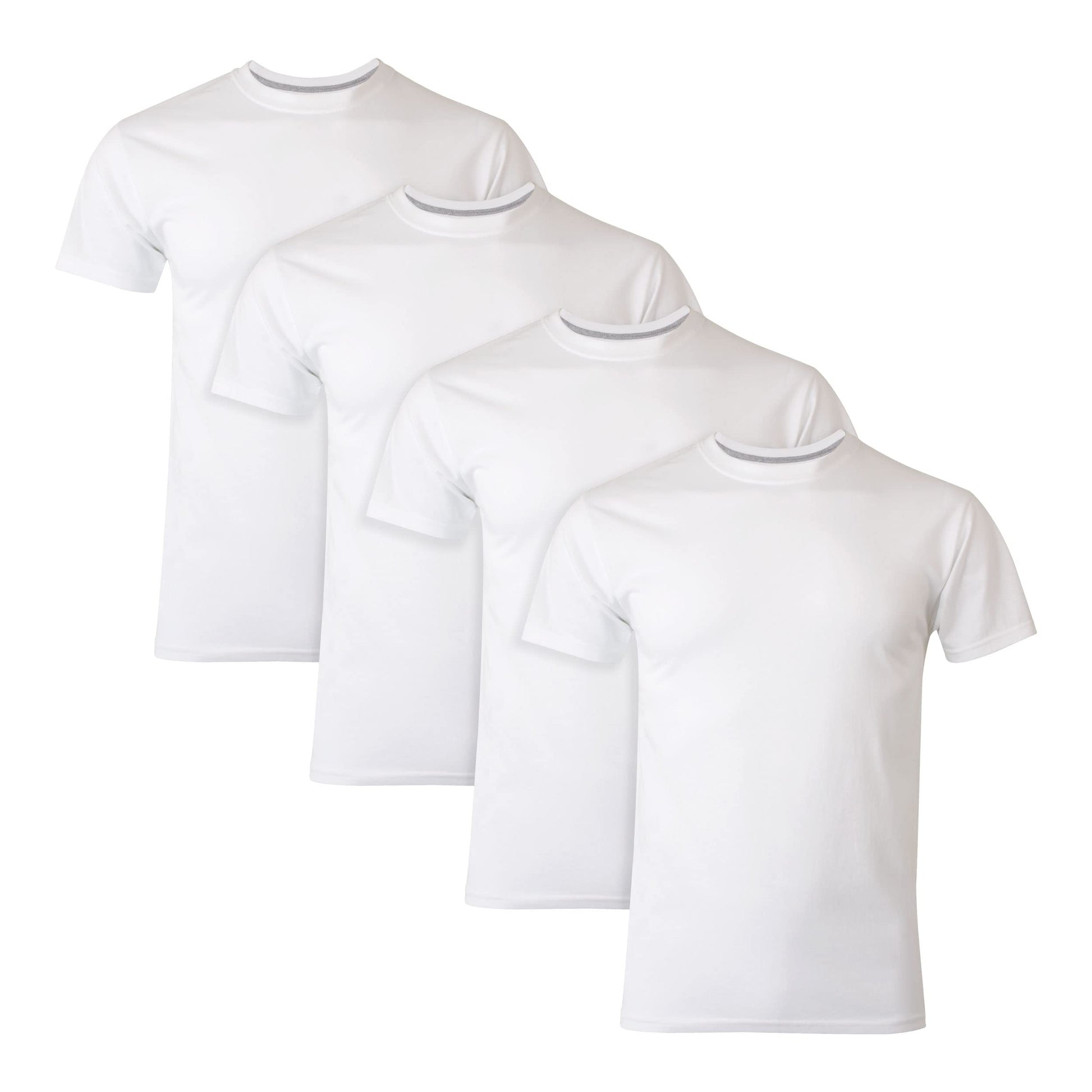 Hanes Men's Fresh Iq Slim Fit Crew Undershirt, 4-pack