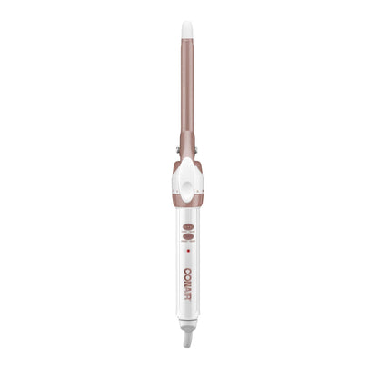 Conair Double Ceramic 1 1/4-Inch Curling Iron, 1 ¼ inch barrel produces loose curls – for use on medium and long hair