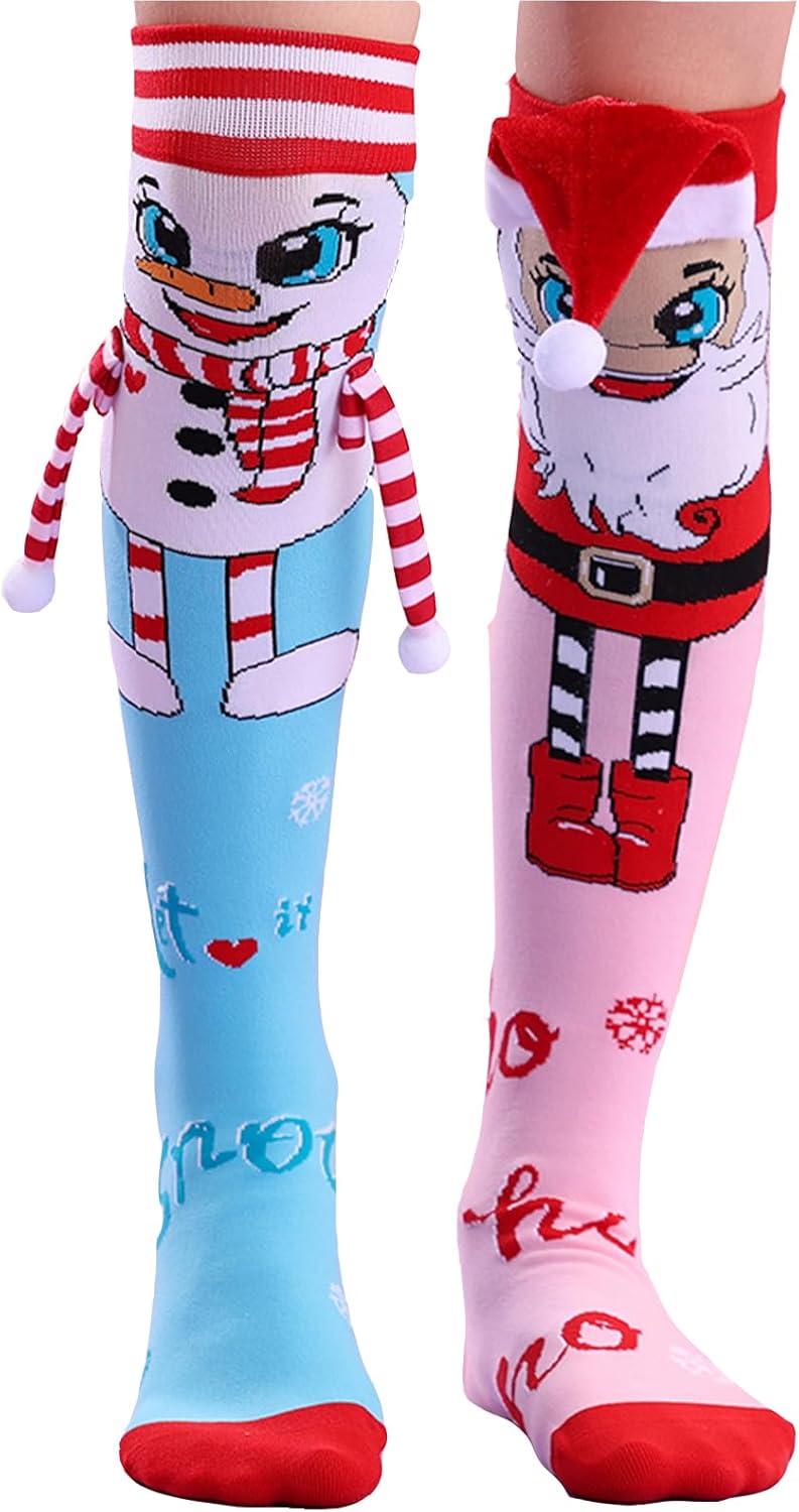 Crazy socks for kids Cute girl socks girls wacky Funky Stretch Mid to High Novelty Socks