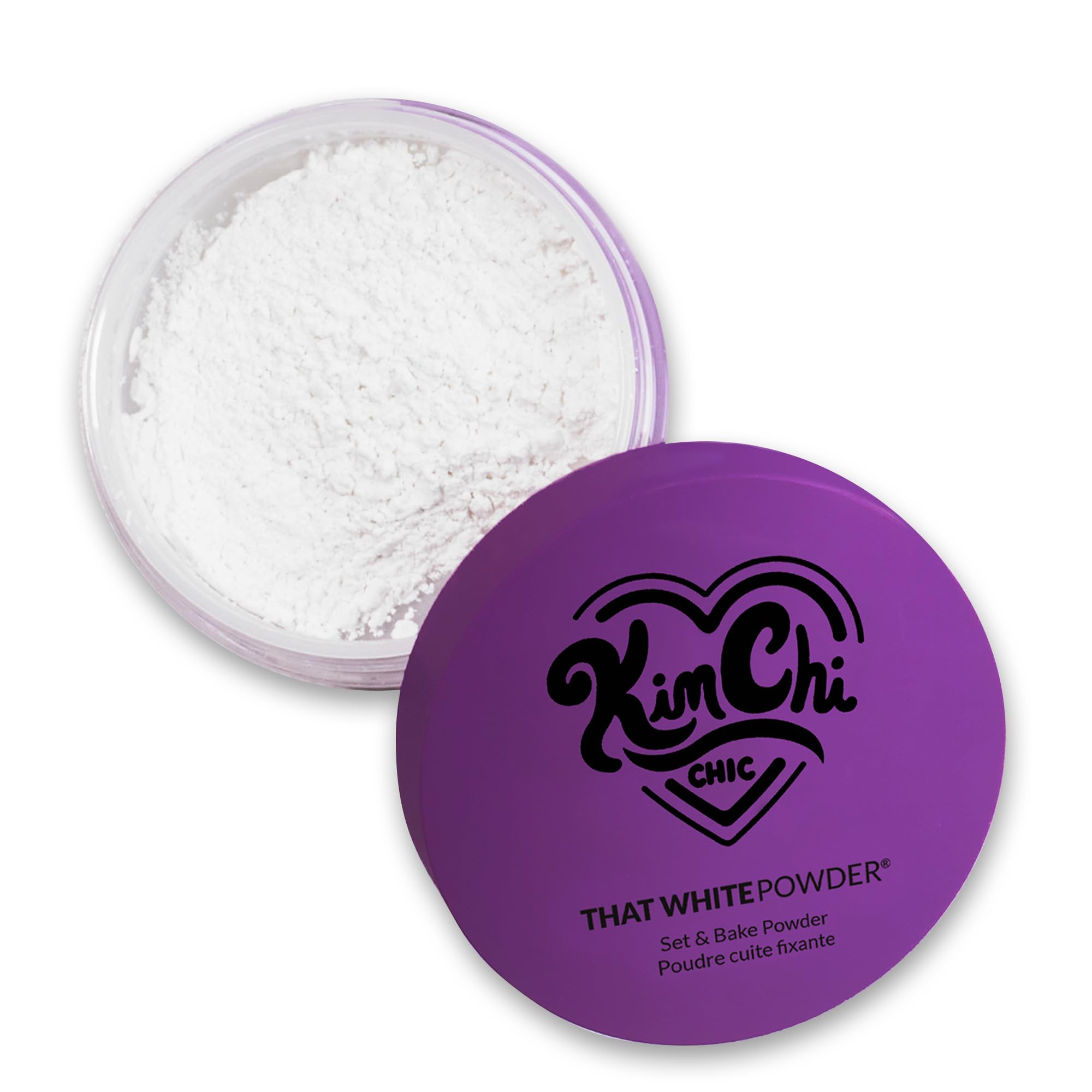 Kimchi Chic Beauty Puff Puff Pass Set and Bake Setting Powder for Makeup, Extra Fluffy Loose Face Powder Poof, Soft Natural Face Makeup for Uneven Skin Tone, 02 Banana