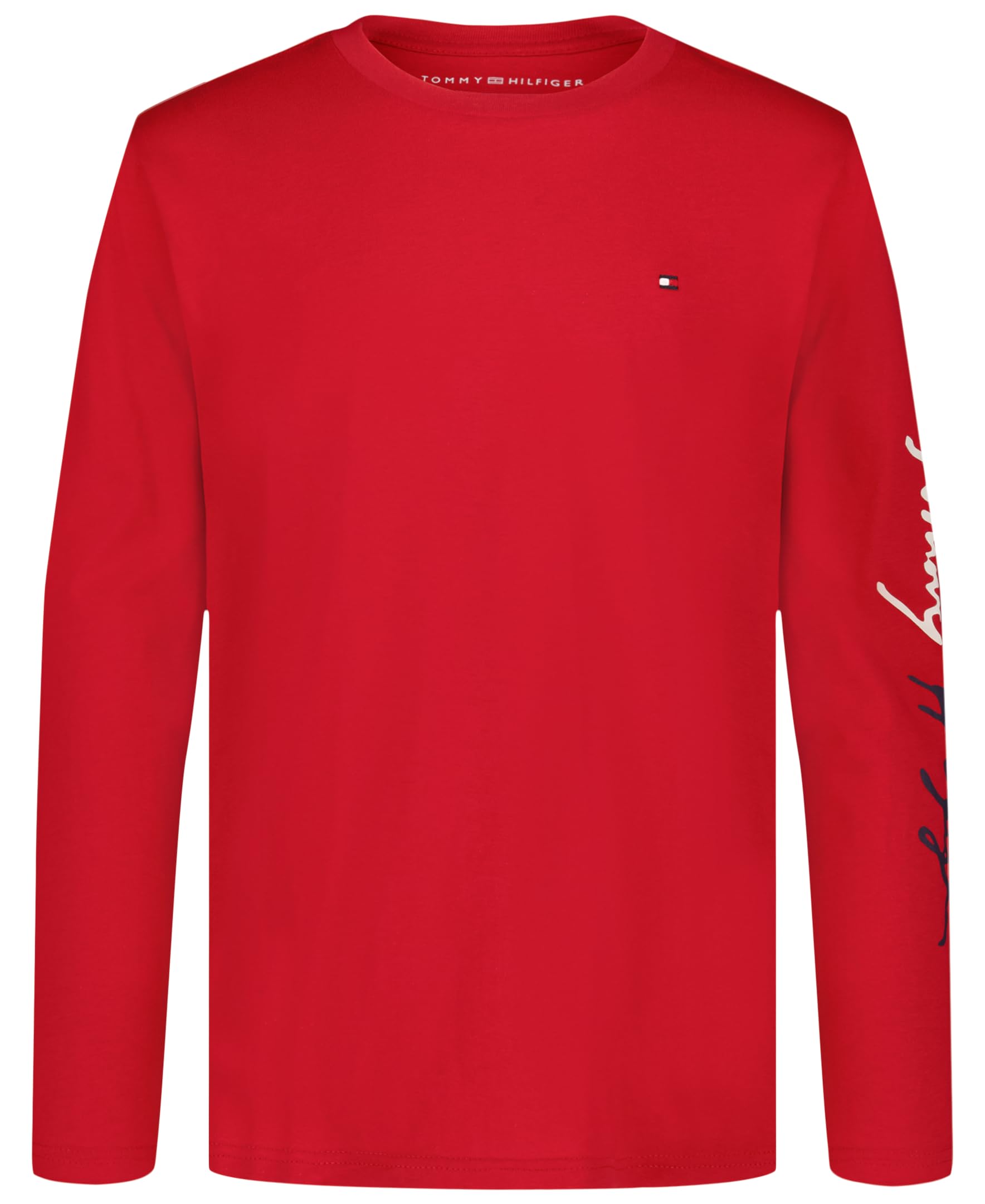 Tommy Hilfiger Boys' Long Sleeve Crew Neck T-Shirt